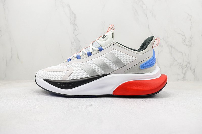 Adidas Alphabounce+ "White/Silver/Grey" фото № 2