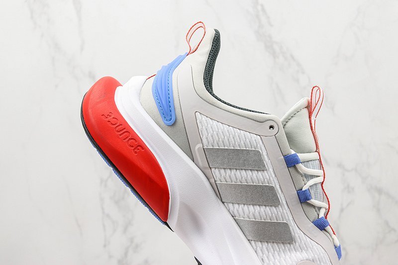 Adidas Alphabounce+ "White/Silver/Grey" фото № 3