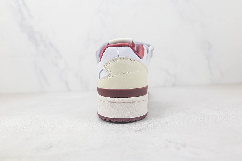 Adidas Forum 84 Low " Varsity White Burgundy" фото № 9
