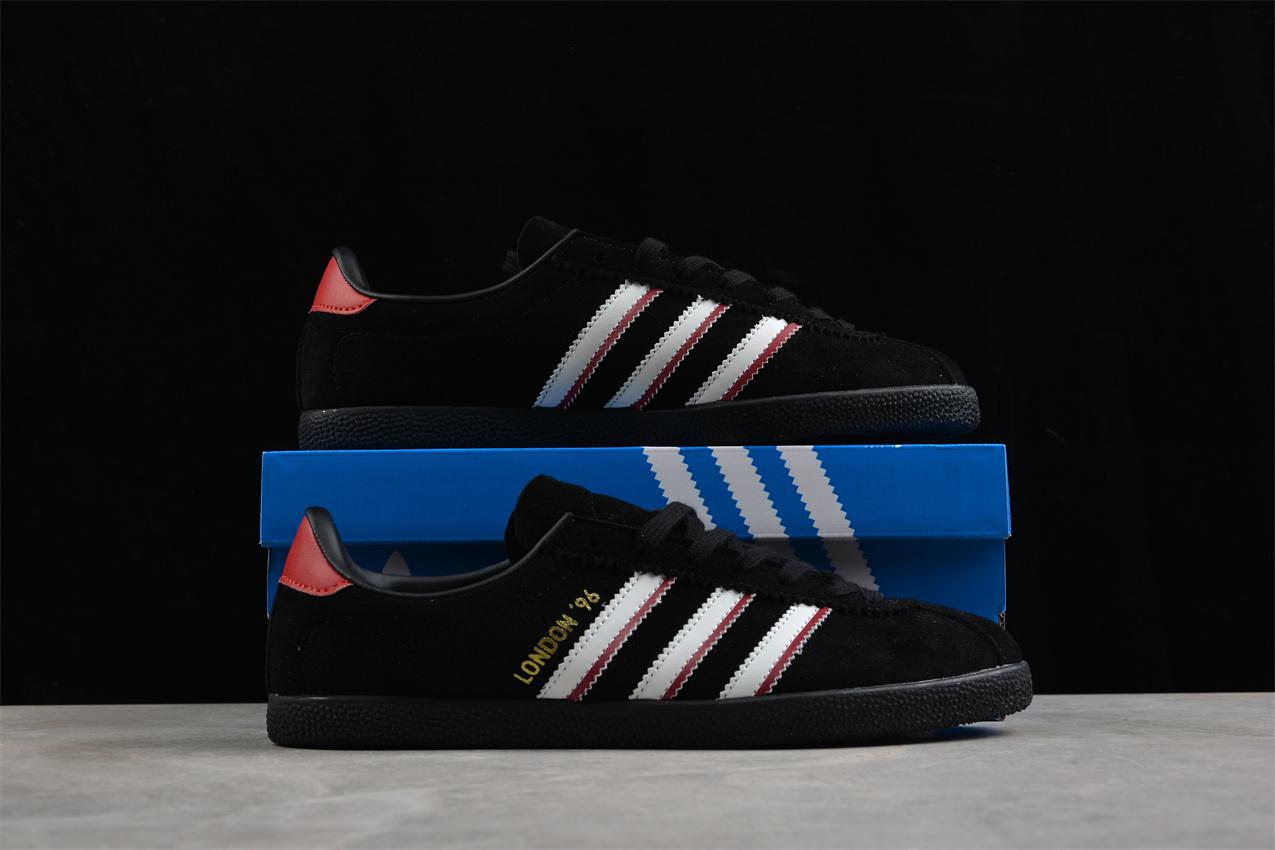 adidas London 96 "Core Black/Cloud White/Better Scarlet" фото № 6