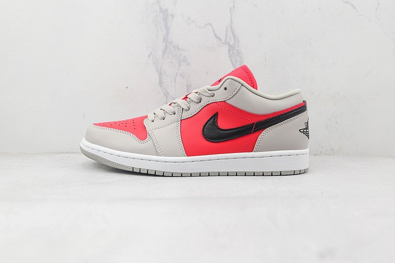 Air Jordan 1 Low "Light Iron Ore Siren Red" фото № 2