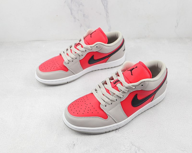 Air Jordan 1 Low "Light Iron Ore Siren Red" фото № 5