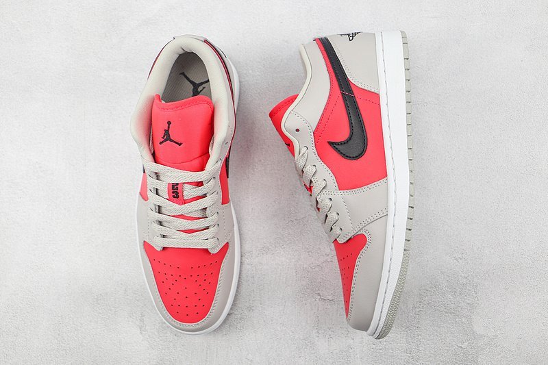 Air Jordan 1 Low "Light Iron Ore Siren Red" фото № 6