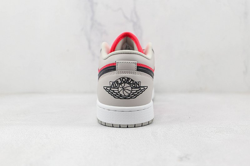 Air Jordan 1 Low "Light Iron Ore Siren Red" фото № 8