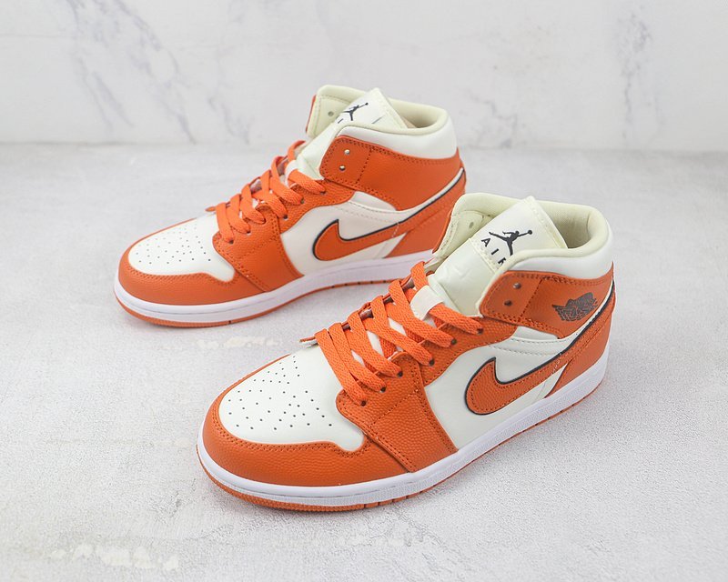 Air Jordan 1 Mid SE "Sport Spice Orange/White" фото № 5
