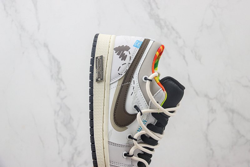 Air Jordan 1 Low "Chocolate Brown/Grey/White Lacing" фото № 3