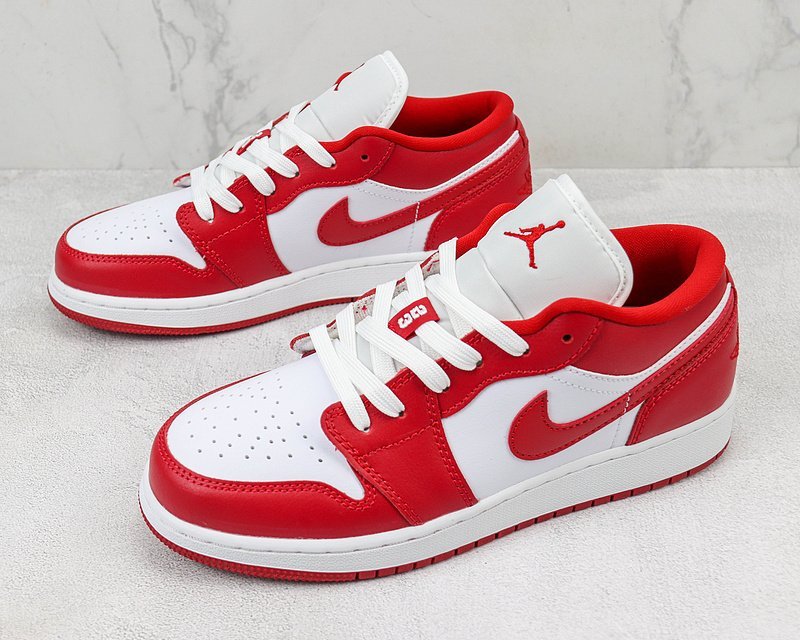 Air Jordan 1 Low "White/Strike Red" фото № 5