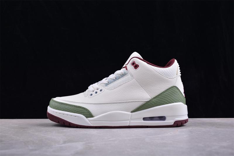 Air Jordan 3 Retro "White/Green/Crimson" фото № 4