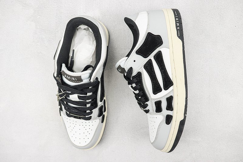 Amiri Skel Top Low "Black/Grey/White" фото № 6