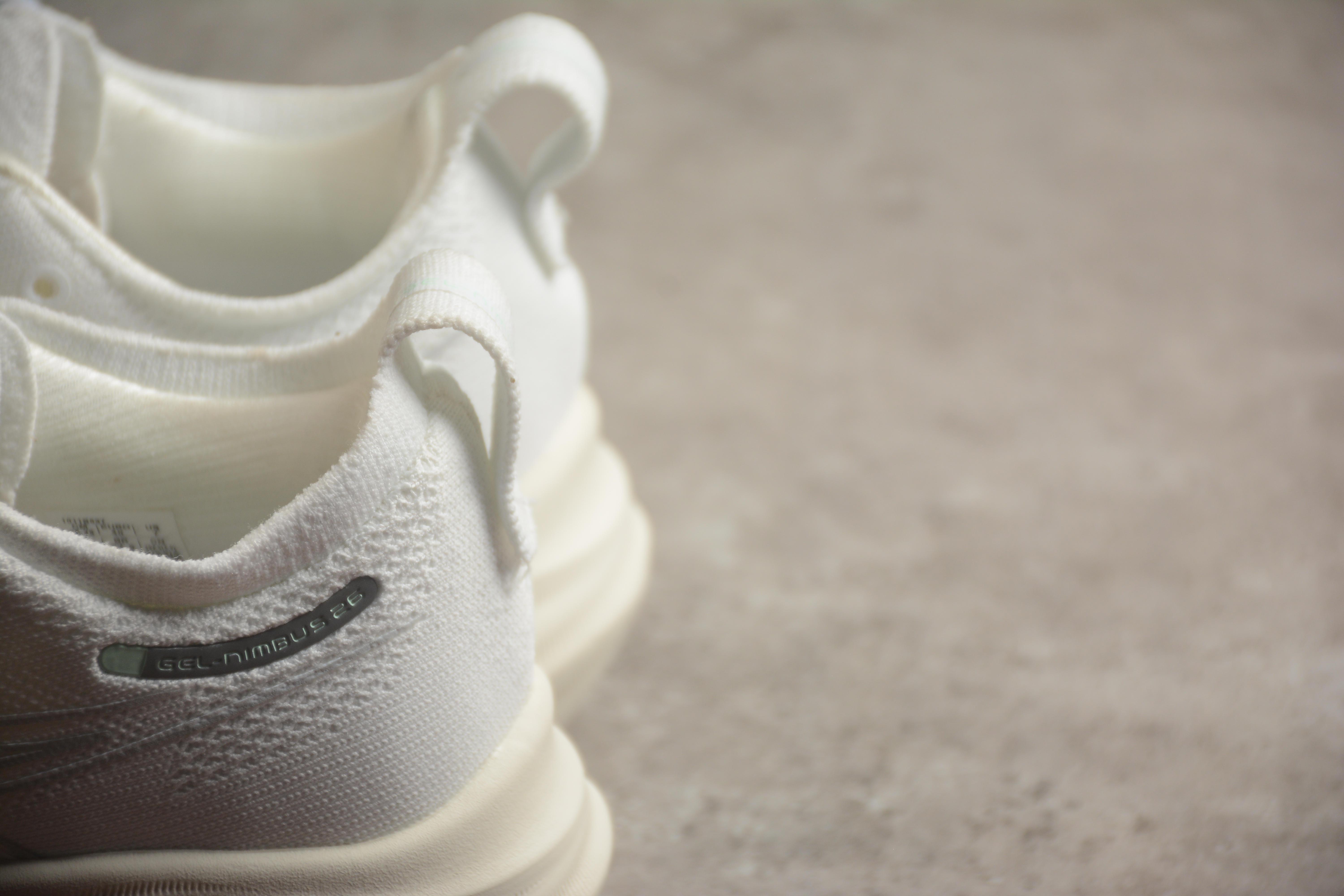 Asics Gel Nimbus 26 "White/Beige" фото № 9