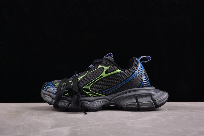 Balenciaga 3XL Sneaker "Worn-Out/Black/Blue/Green" фото № 4