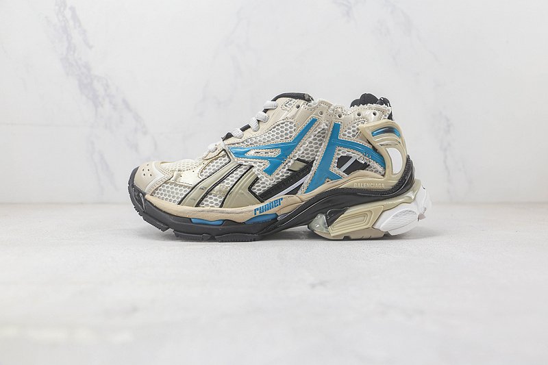 Balenciaga Runner "Light Beige/Blue/Black" фото № 2