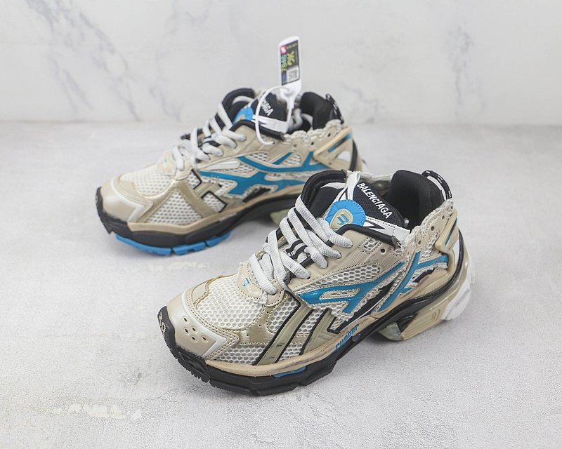 Balenciaga Runner "Light Beige/Blue/Black" фото № 5