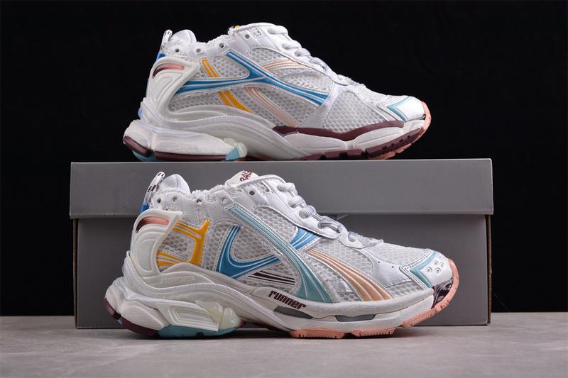 Balenciaga Runner Kith Four Color "White Orange Jade" фото № 6