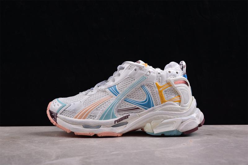 Balenciaga Runner Kith Four Color "White Orange Jade" фото № 8