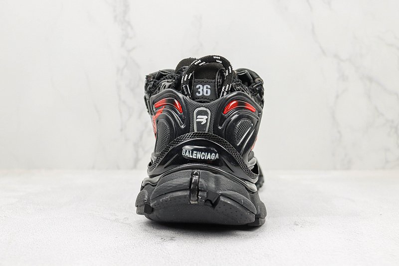 Balenciaga Runner "Black/Red Graffiti" фото № 9