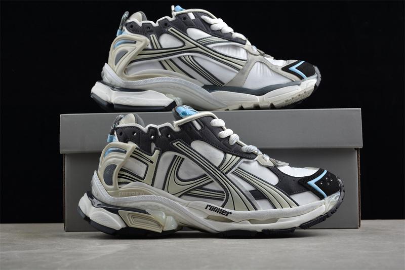 Balenciaga Runner "Gray/White/Yellow/Black" фото № 9