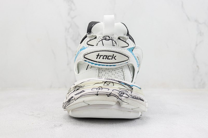 Balenciaga Track "Off White/Blue" фото № 9