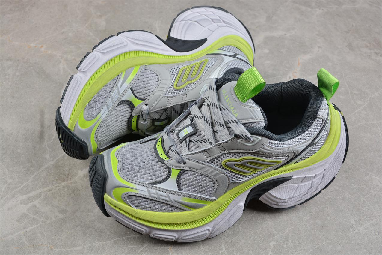 Balenciaga Track Sneaker "Grey/White/Green" фото № 6