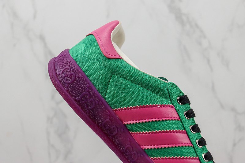 Adidas x Gucci Gazelle "Green/Pink/Purple" фото № 3
