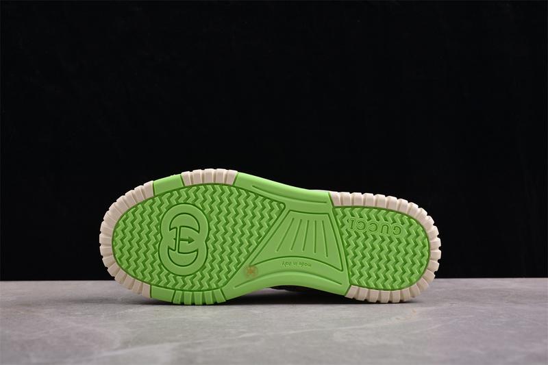 Gucci Re-Web Sneaker "GG Canvas – Beige Green" фото № 4