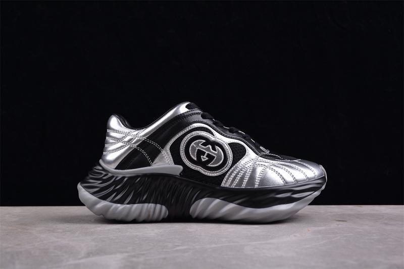 Gucci Ripple Trainer "Black Silver" фото № 7