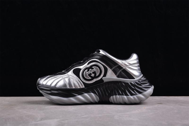 Gucci Ripple Trainer "Black Silver" фото № 6