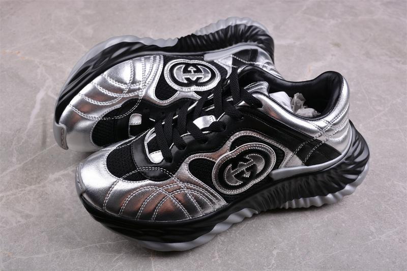 Gucci Ripple Trainer "Black Silver" фото № 2