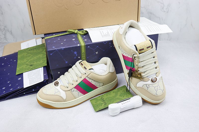 Gucci Screener "White/Beige/Red" фото № 9