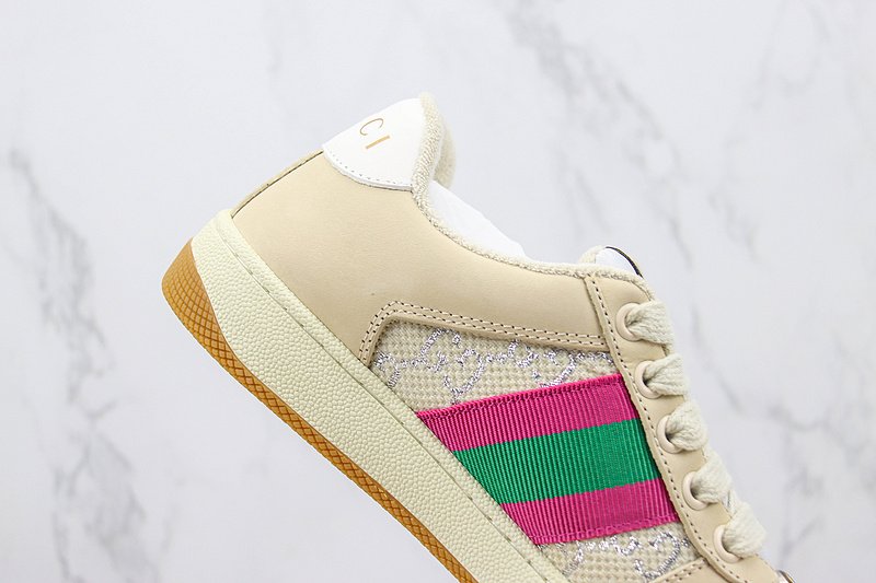 Gucci Screener "White/Beige/Red" фото № 6