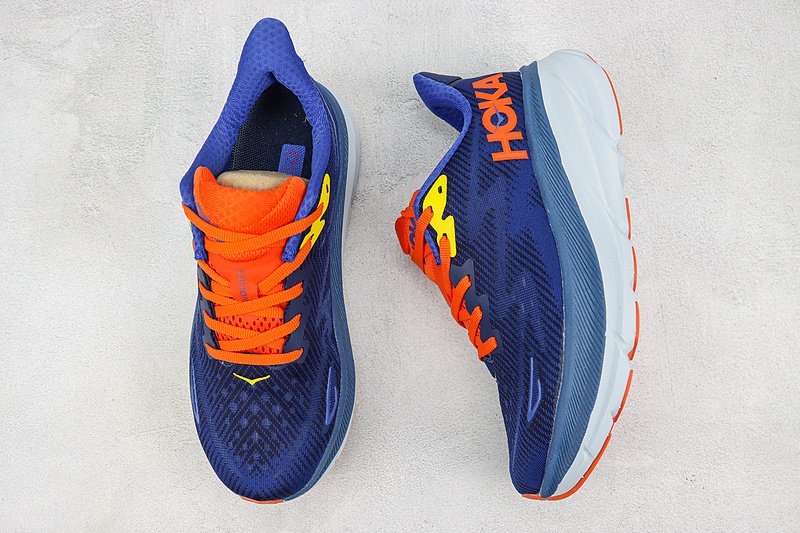 Hoka One One Clifton 9 "Dark Blue/Orange" фото № 6