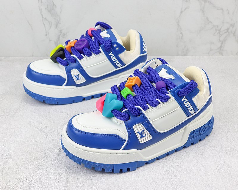 Louis Vuitton LV Trainer Maxi "White/Blue" фото № 5