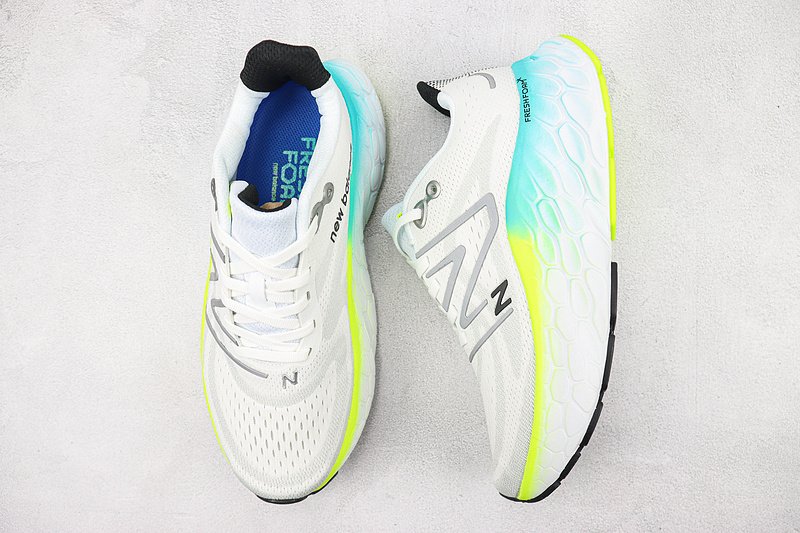 New Balance Fresh Foam X More V4 "White/Electric Teal" фото № 6