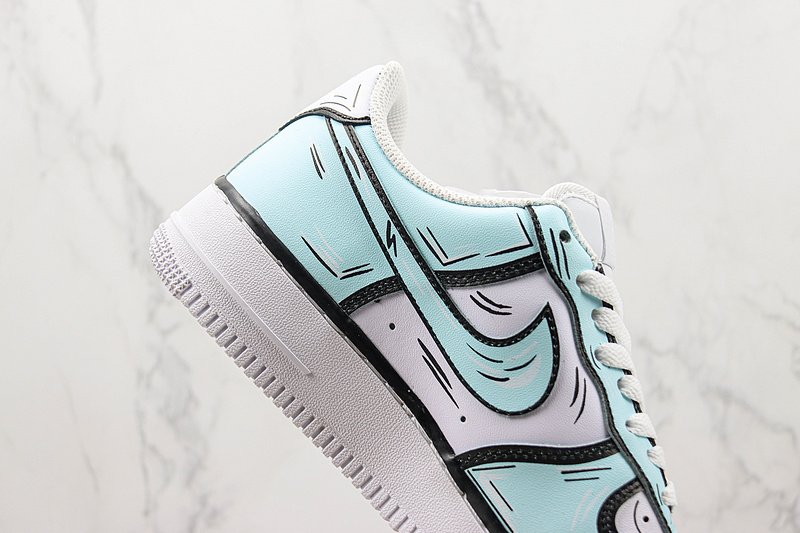 Nike Air Force 1’07 Low "Tiffany Blue Graffiti" фото № 3