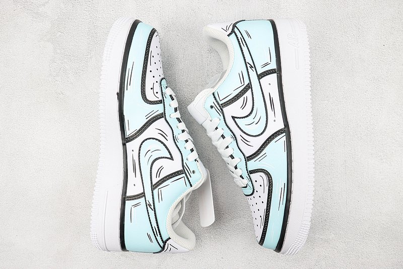 Nike Air Force 1’07 Low "Tiffany Blue Graffiti" фото № 7