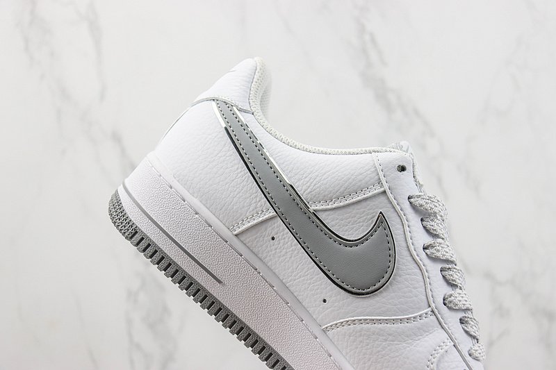 Stussy x Nike Air Force 1 Low "White/Silver Grey" фото № 3