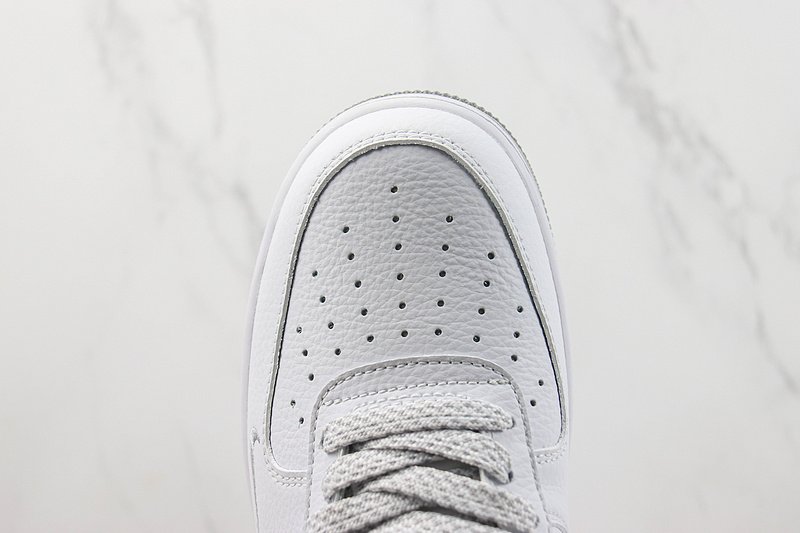 Stussy x Nike Air Force 1 Low "White/Silver Grey" фото № 4
