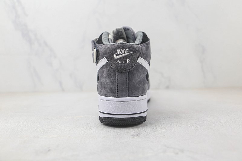 Nike Air Force 1 Mid "Black/Grey/White" фото № 9