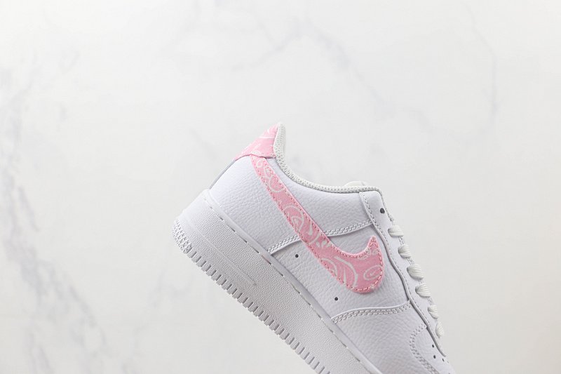 Nike Air Force 1 Low "White/Pink/Paisley" фото № 3