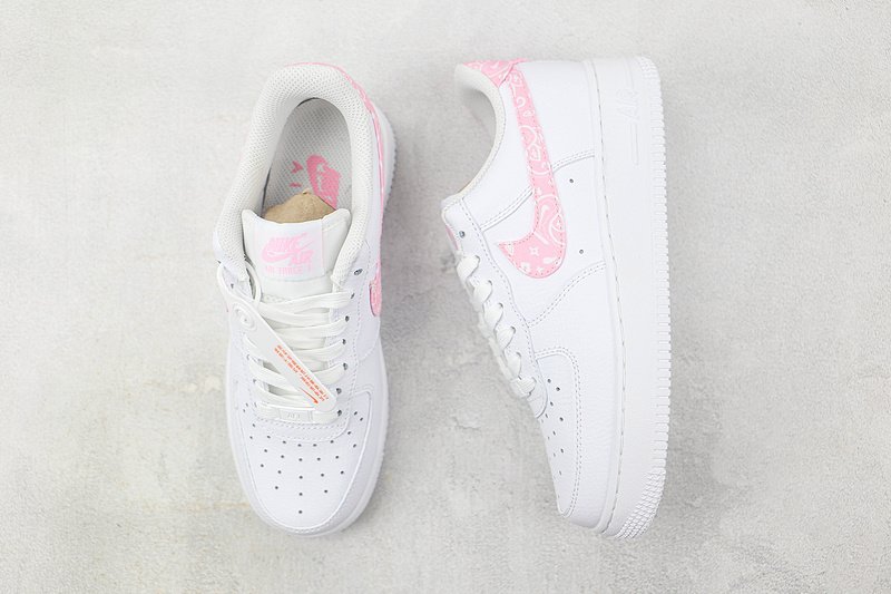 Nike Air Force 1 Low "White/Pink/Paisley" фото № 7