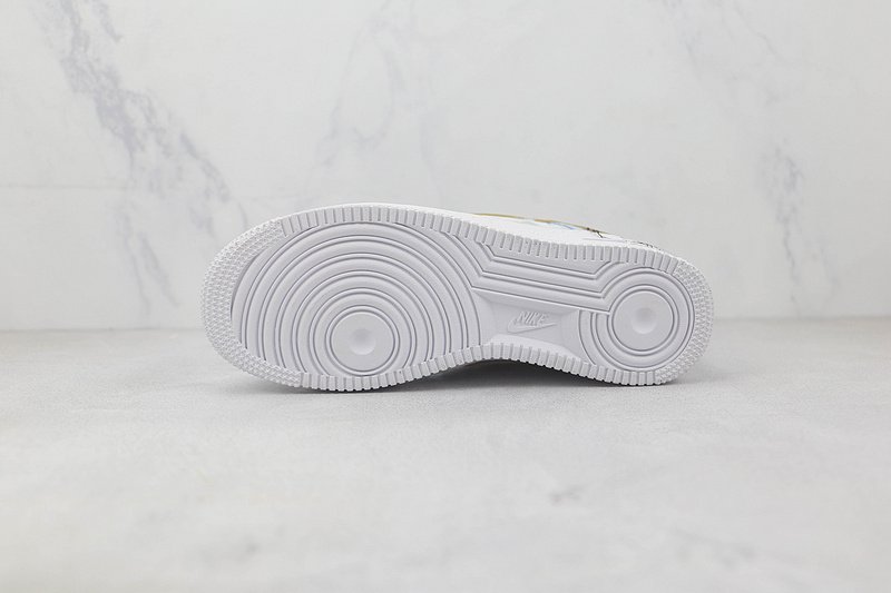 Nike Air Force 1 Low "Light Blue/Grey/Orange" фото № 8