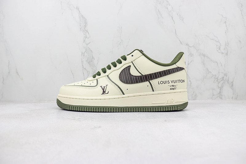 Louis Vuitton x Nike Air Force 1 Low "Hatching/Olive Green" фото № 2