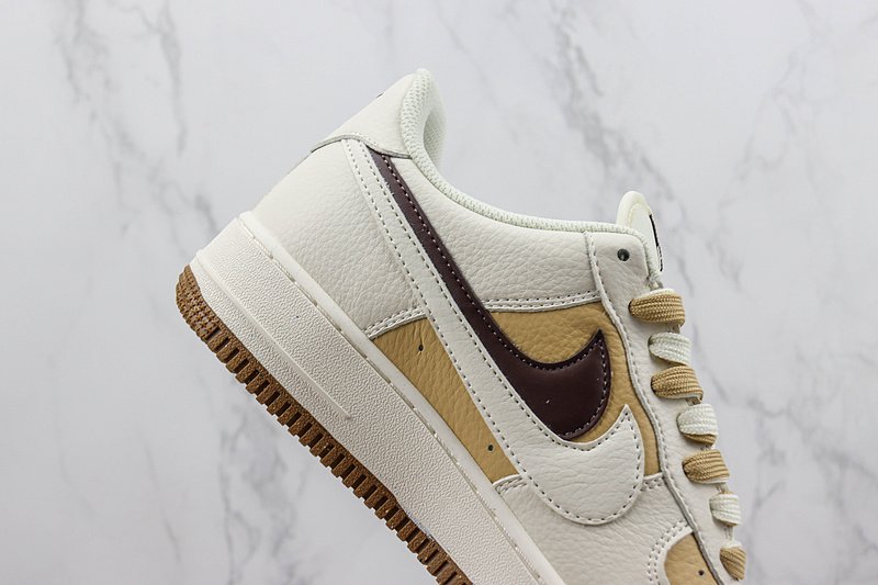 Nike Air Force 1 Low "Rice White/Brown/Yellow" фото № 3