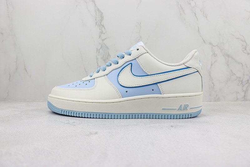 Nike Air Force 1 Low "White/Blue/Gold" фото № 2