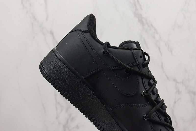 Nike Air Force 1 Low "Black/Double Lacing" фото № 3