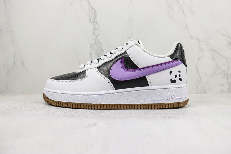 Nike Air Force 1 Low "Purple/White/Black/Panda" фото № 2