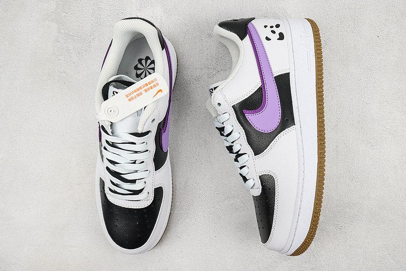 Nike Air Force 1 Low "Purple/White/Black/Panda" фото № 7
