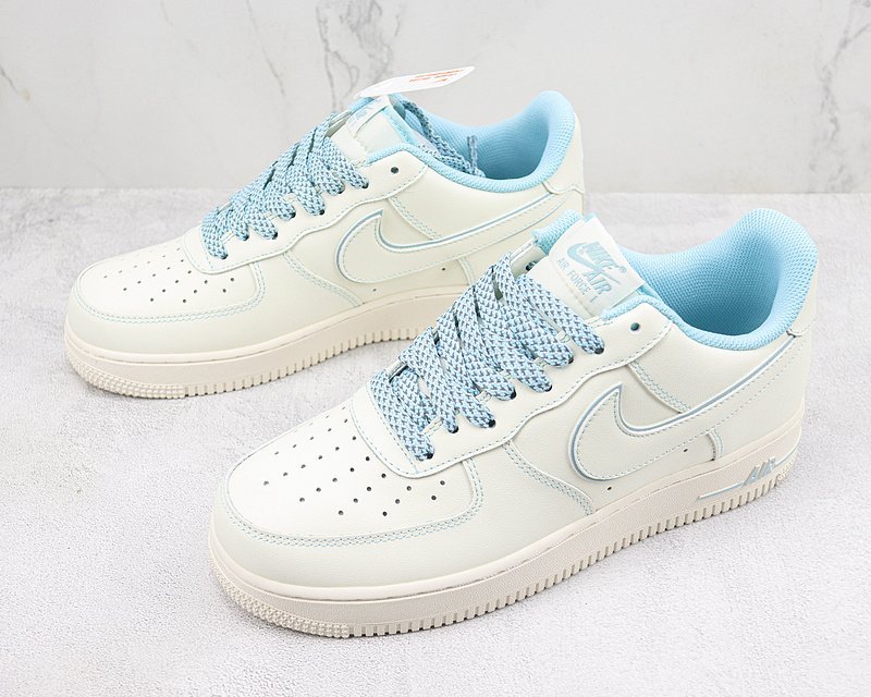 Nike Air Force 1 Low "Blue/Rice White" фото № 5