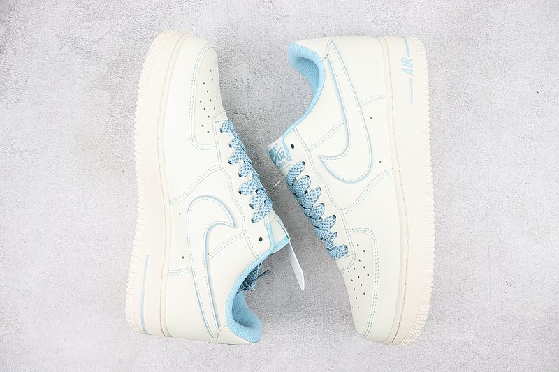 Nike Air Force 1 Low "Blue/Rice White" фото № 6