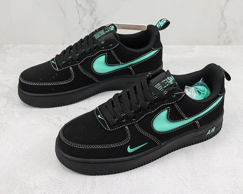 Tiffany & Co. x Nike Air Force 1 Low "Black/Tiffany Blue/Swoosh" фото № 5